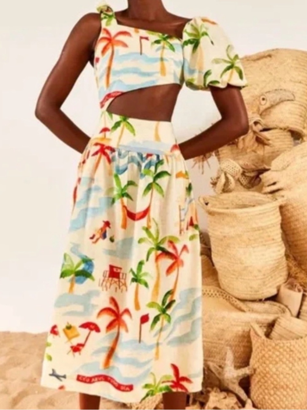 Farm Rio Copacabana Midi Dress - Picture 3 of 6